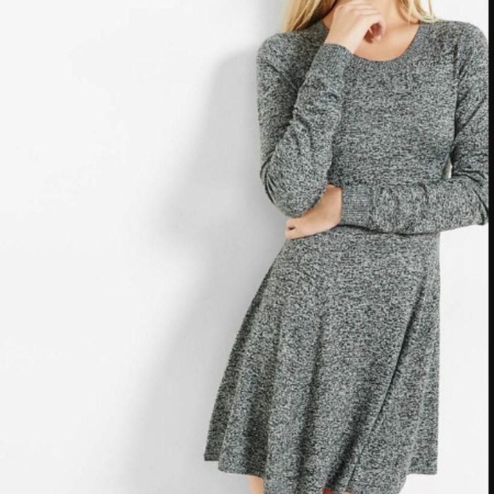Hint of cashmere fit and flare sweater dress!
